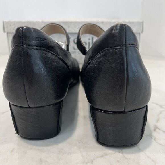 Josef Seibel New Cara Black Leather Mary Jane Shoes 41 US 10-10.5 Pumps Heels - Picture 5 of 15